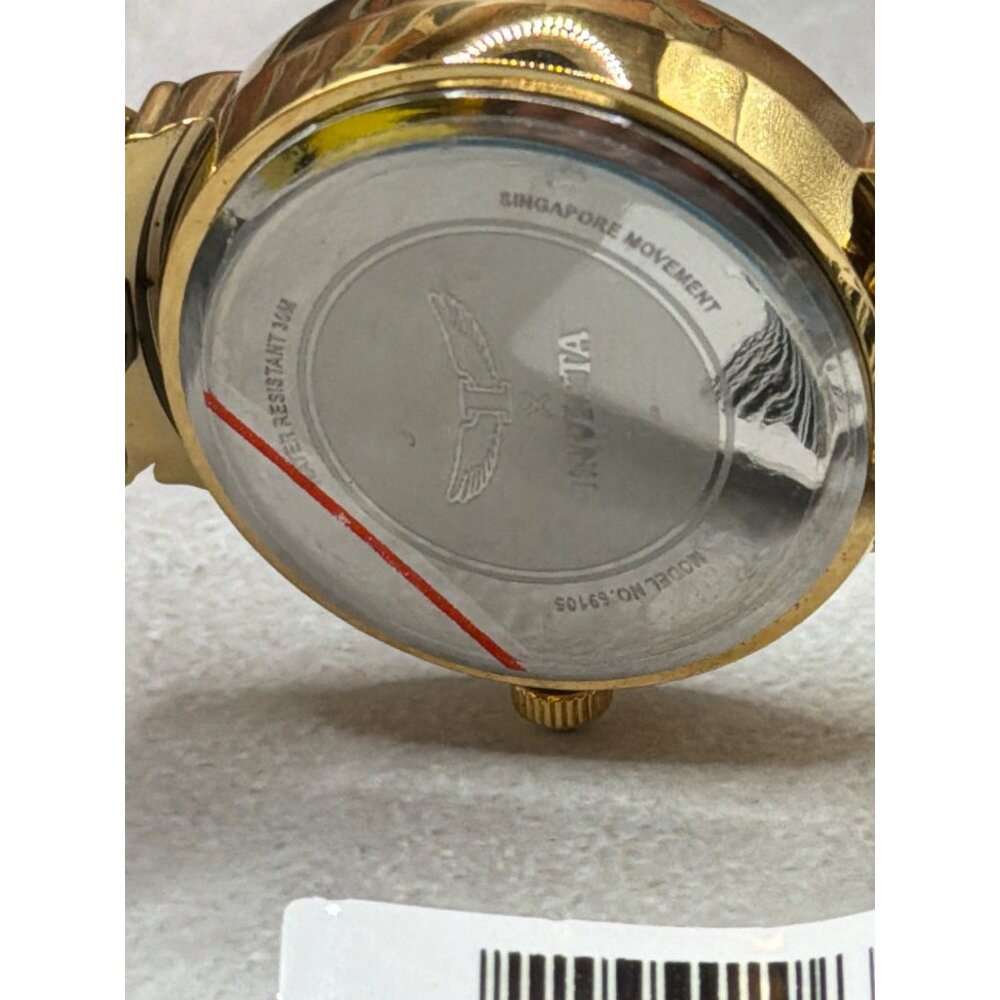 Invicta Womens Gold-Tone Analog Watch With Crystal Accents & Two-Tone Bracelet M - Picture 6 of 7
